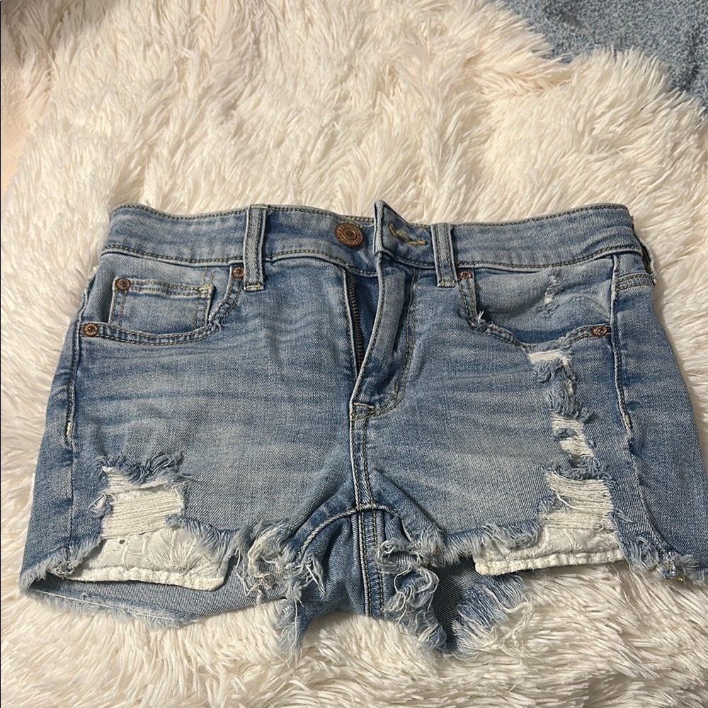 Distressed Denim Women's Shorts